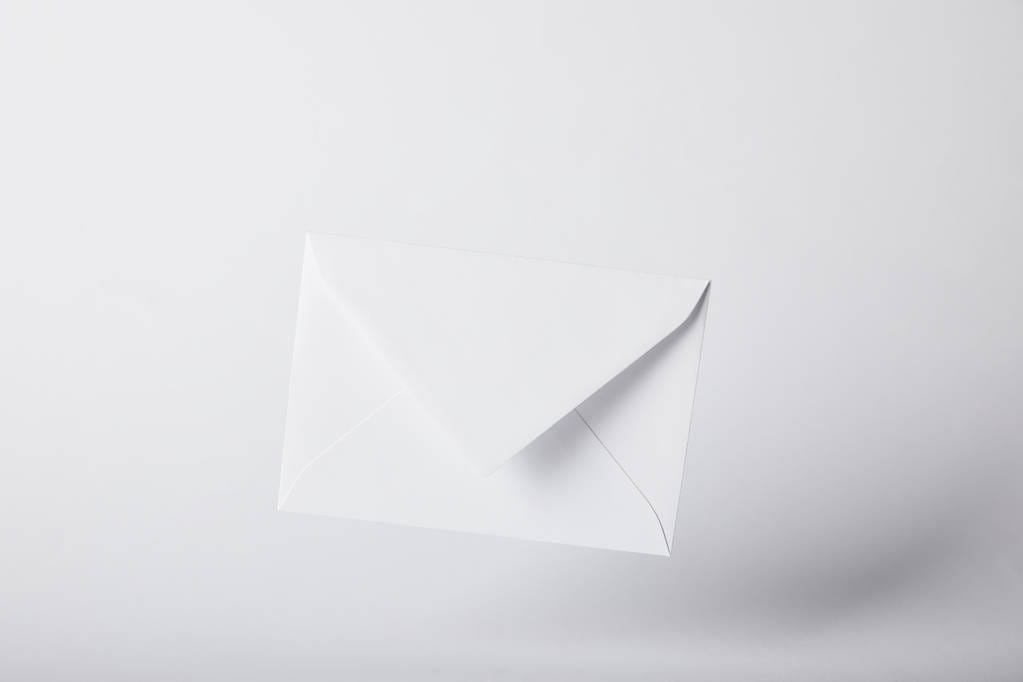 Blank white envelope