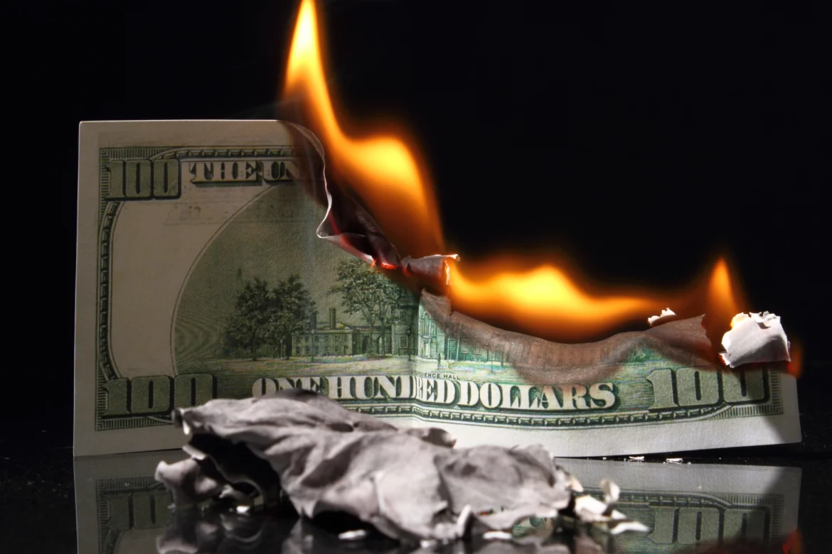 California Employees Burning Money